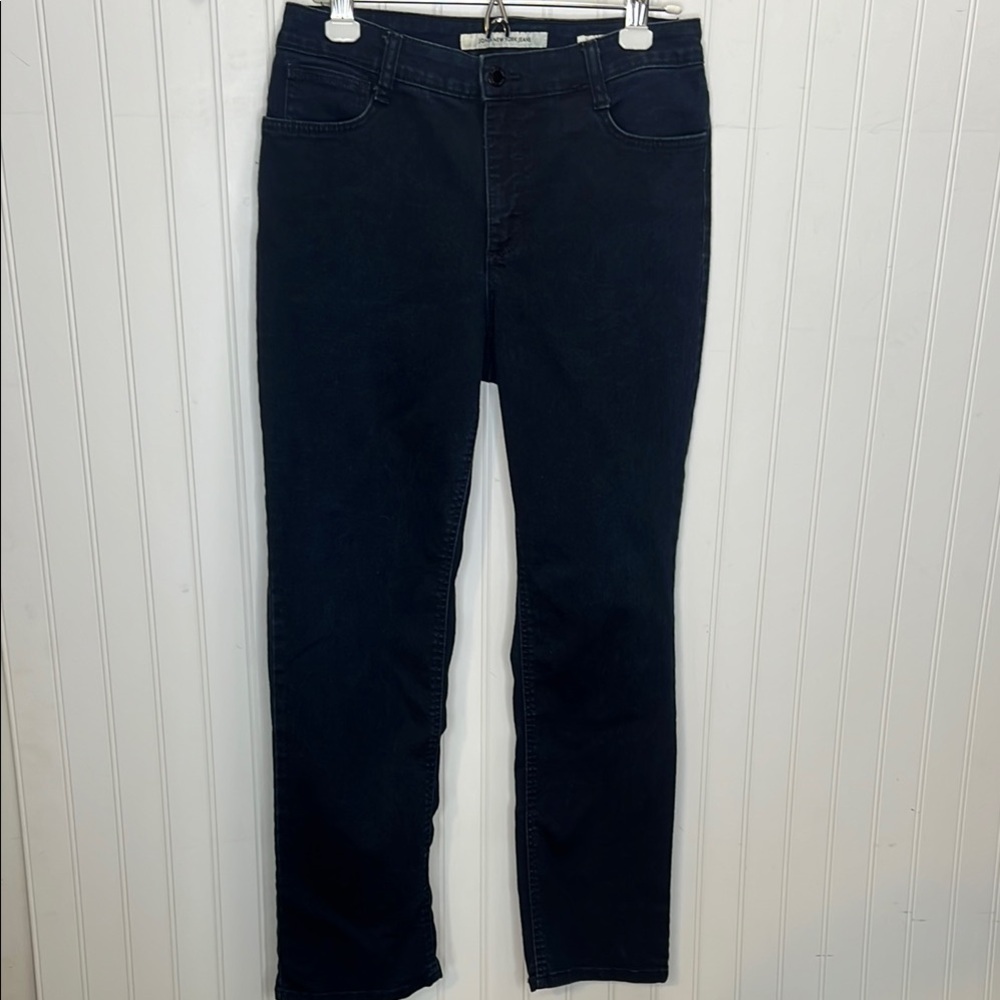 Jones NY Lexington Straight Navy Jeans Size 30x29